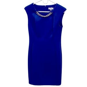 Calvin Klein size 4 Dress w/ Silver Chain Accent